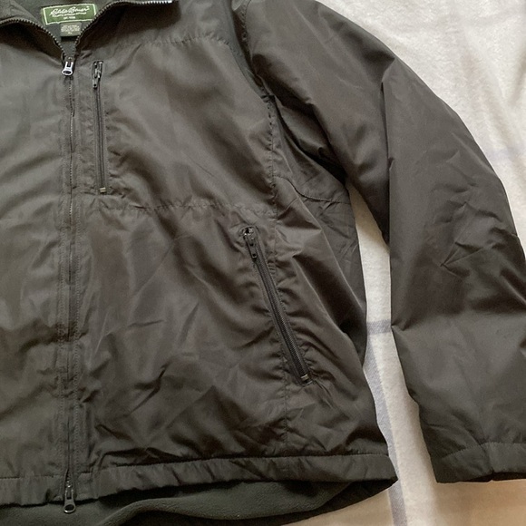 Eddie Bauer Men's Green Fleece Lined Soft Shell Jacket Size Extra Large - Picture 7 of 15
